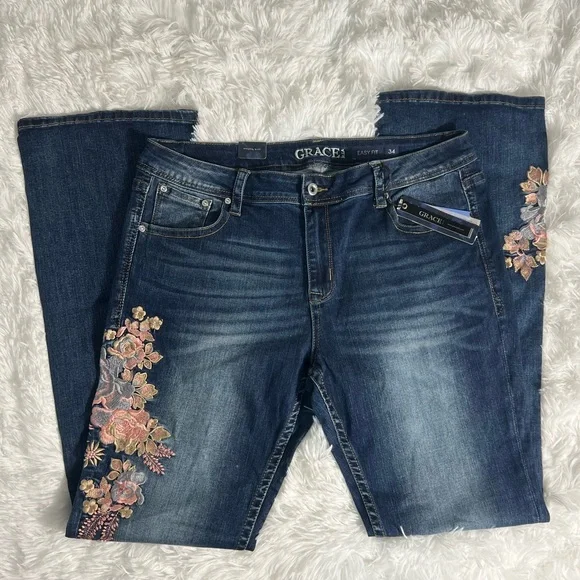 Grace in LA Easy Fit Bootcut Jeans - Picture 5 of 10